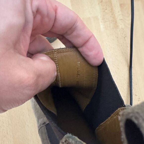 ORO Los Angeles Boots Men's 11 Gray The Alpaca Granada Chelsea Suede Leather - Picture 7 of 9